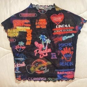 M shirt that is sheer